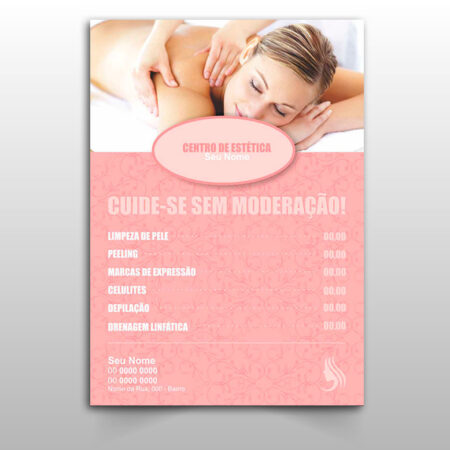 panfleto clinica estética - modelo 02