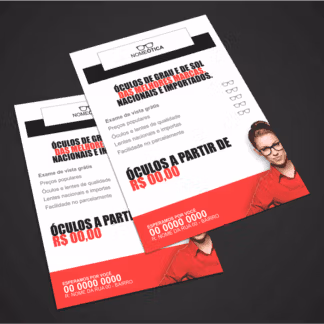 panfleto otica - modelo 01