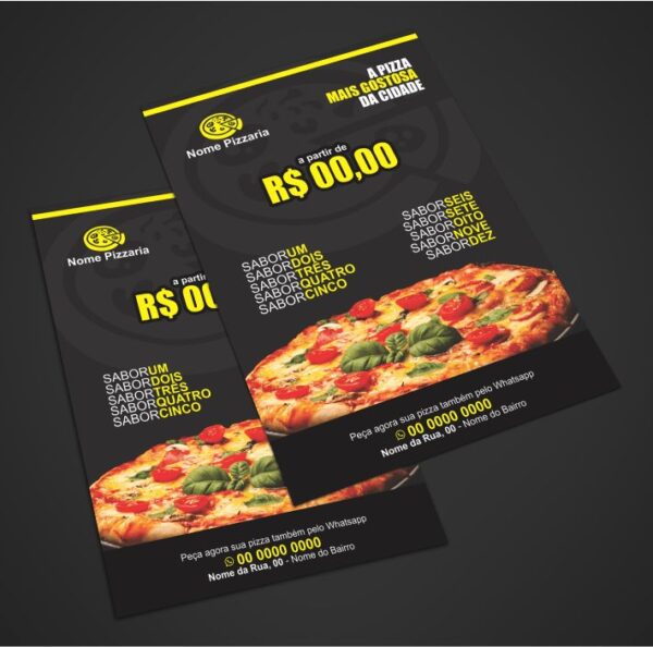 panfleto pizzaria - modelo 01