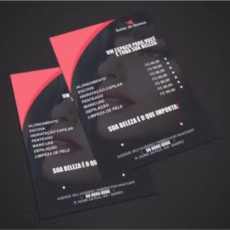 panfleto salão de beleza - modelo 01