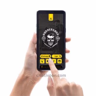 Cartão de Visita Virtual Barbearia