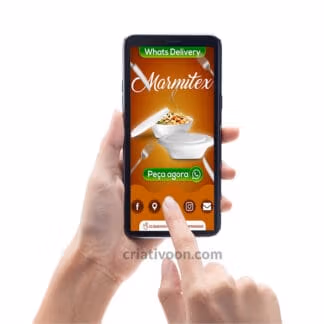 Cartão de Visita Virtual Marmitex