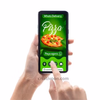 Cartão de Visita Virtual Pizza