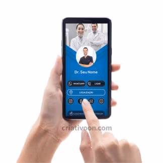 Cartão de Visita Virtual Dentista - modelo 01