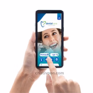 Cartão de Visita Virtual Dentista - modelo 02