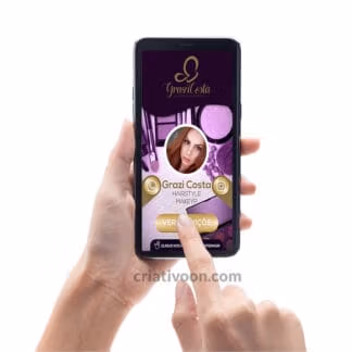 Cartão de Visita Virtual Maquiagem